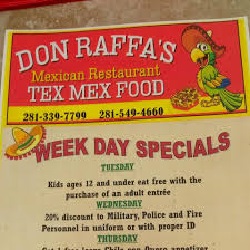 Don Raffas Mexican Restaurant restaurant located in BACLIFF, TX