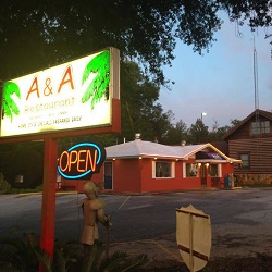 A&A barbeque restaurant located in BRONSON, FL