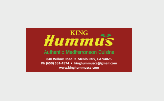 King Hummus (Authentic Mediterranean Cuisine) restaurant located in MENLO PARK, CA