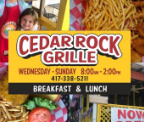 Cedar Rock Grille restaurant located in BRANSON, MO